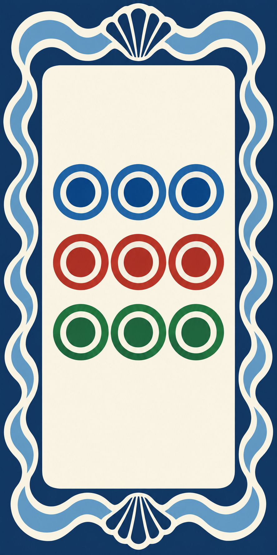 Nine Circles | Blue Mahjong Phone Case — view 16