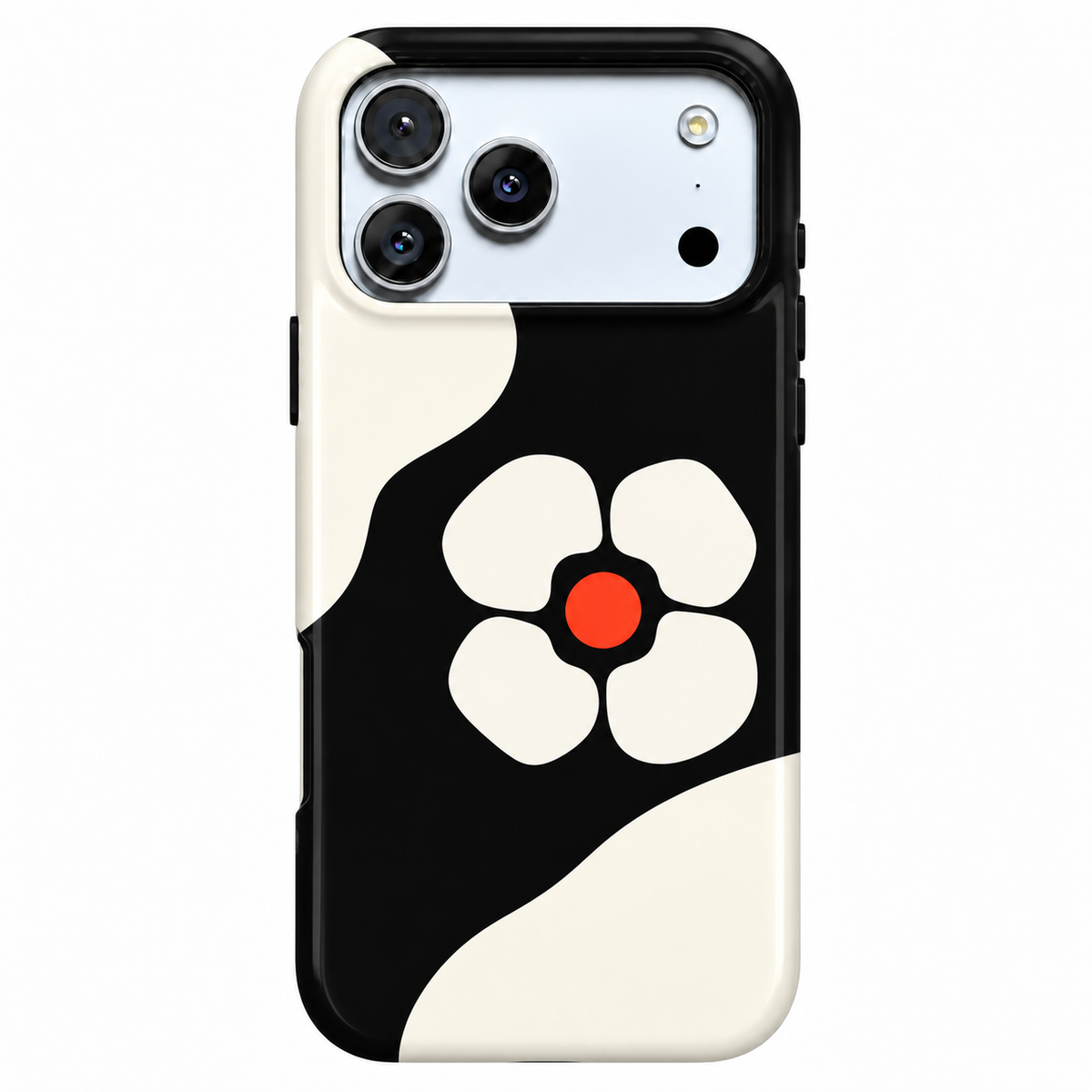 Noir Poppy | Minimal Floral Phone Case