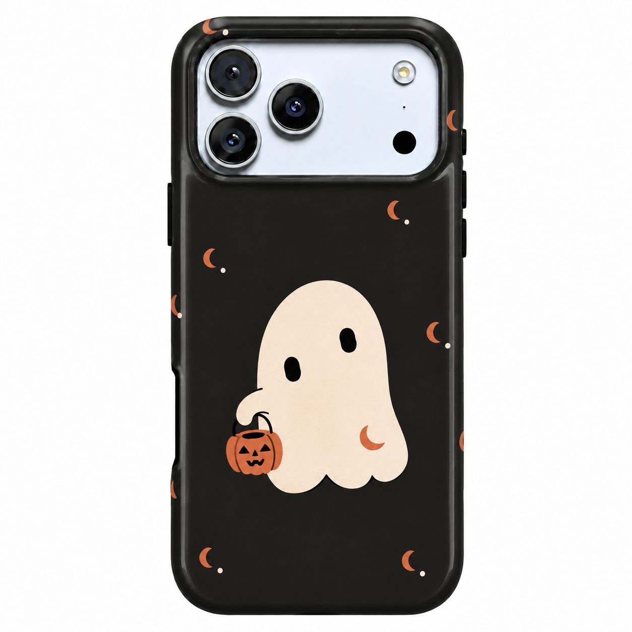 Moonlit Treat | Ghost & Pumpkin Phone Case