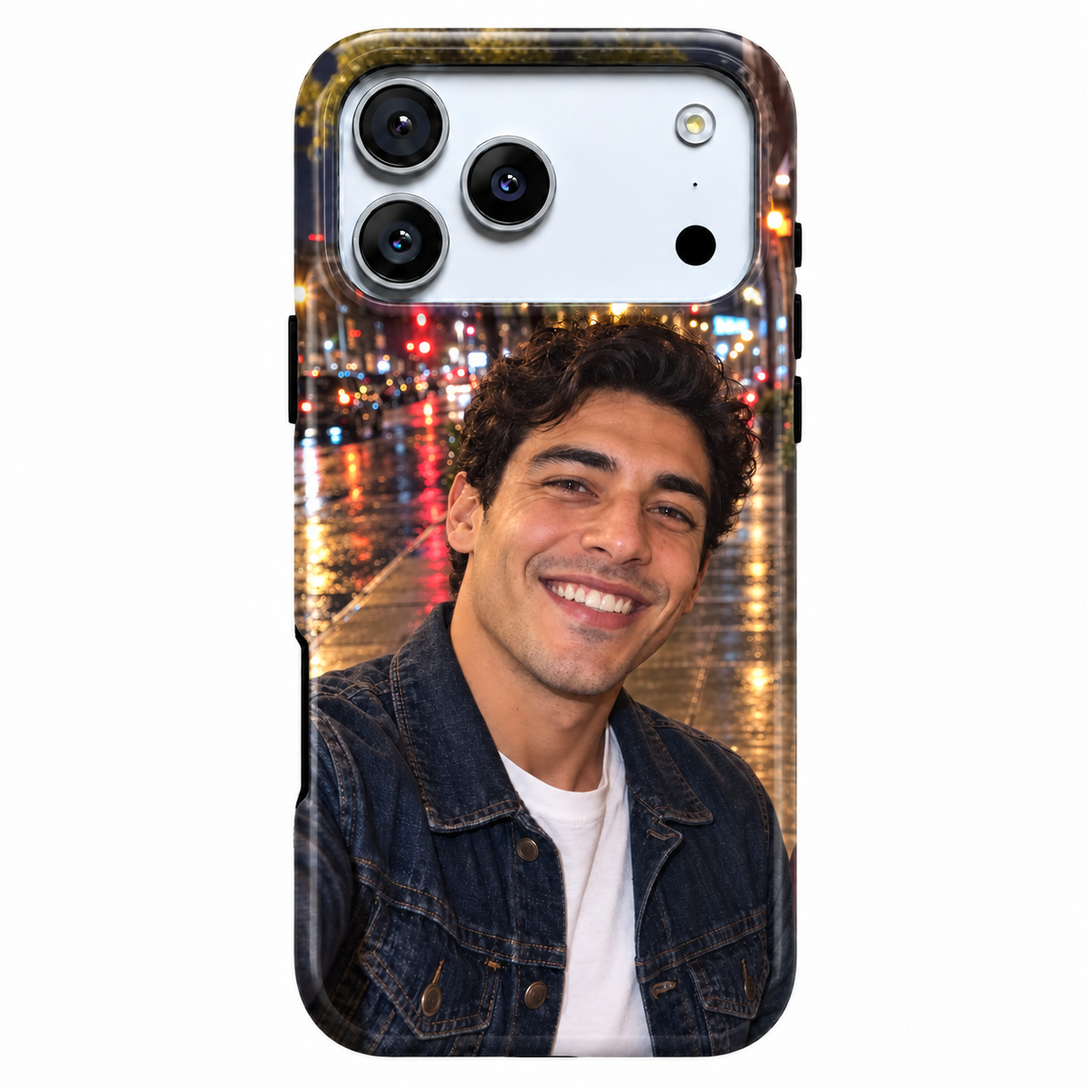Rainy City Portrait A Phone Case