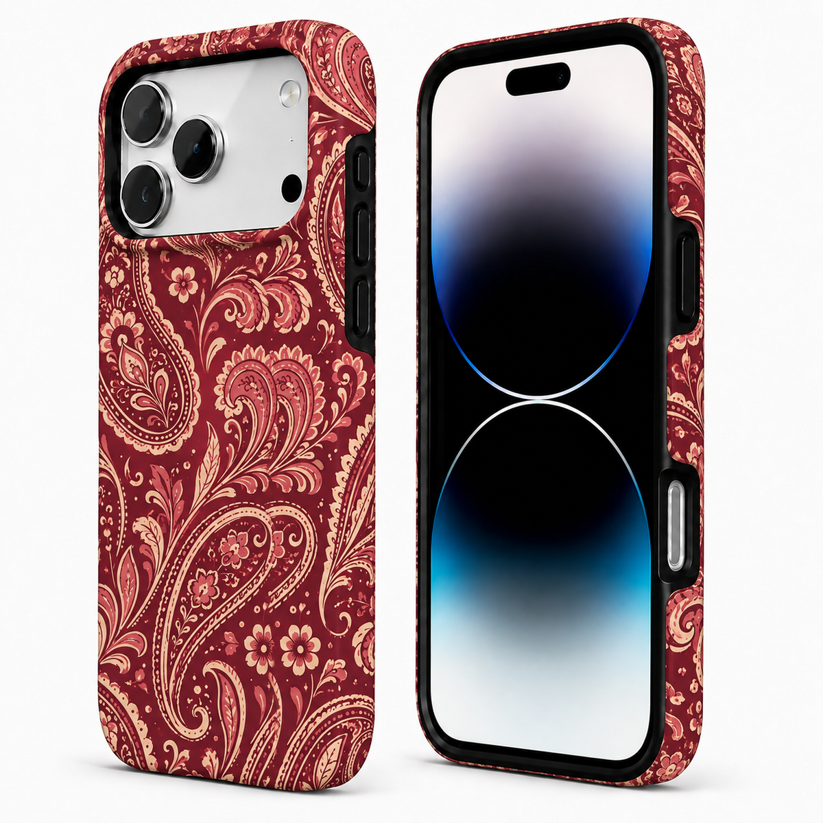 Merlot Paisley | Burgundy Botanical Phone Case