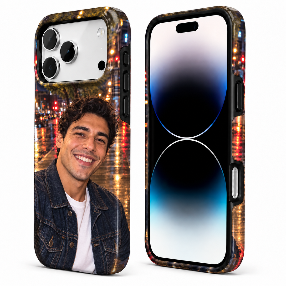 Rainy City Portrait A Phone Case