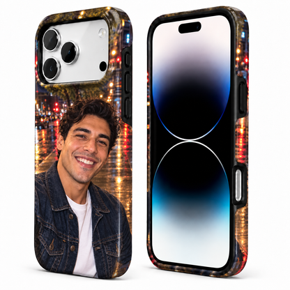 Rainy City Portrait A Phone Case