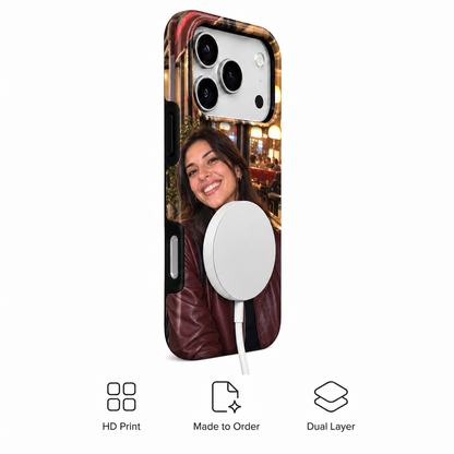 Café Lights Portrait B Phone Case