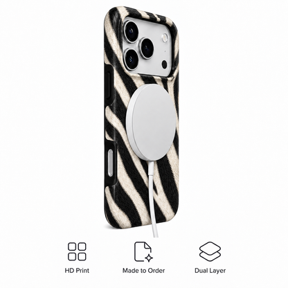 Wild Current | Black & Ivory Zebra Phone Case