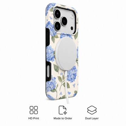 Blue Reverie | Watercolor Hydrangea Phone Case