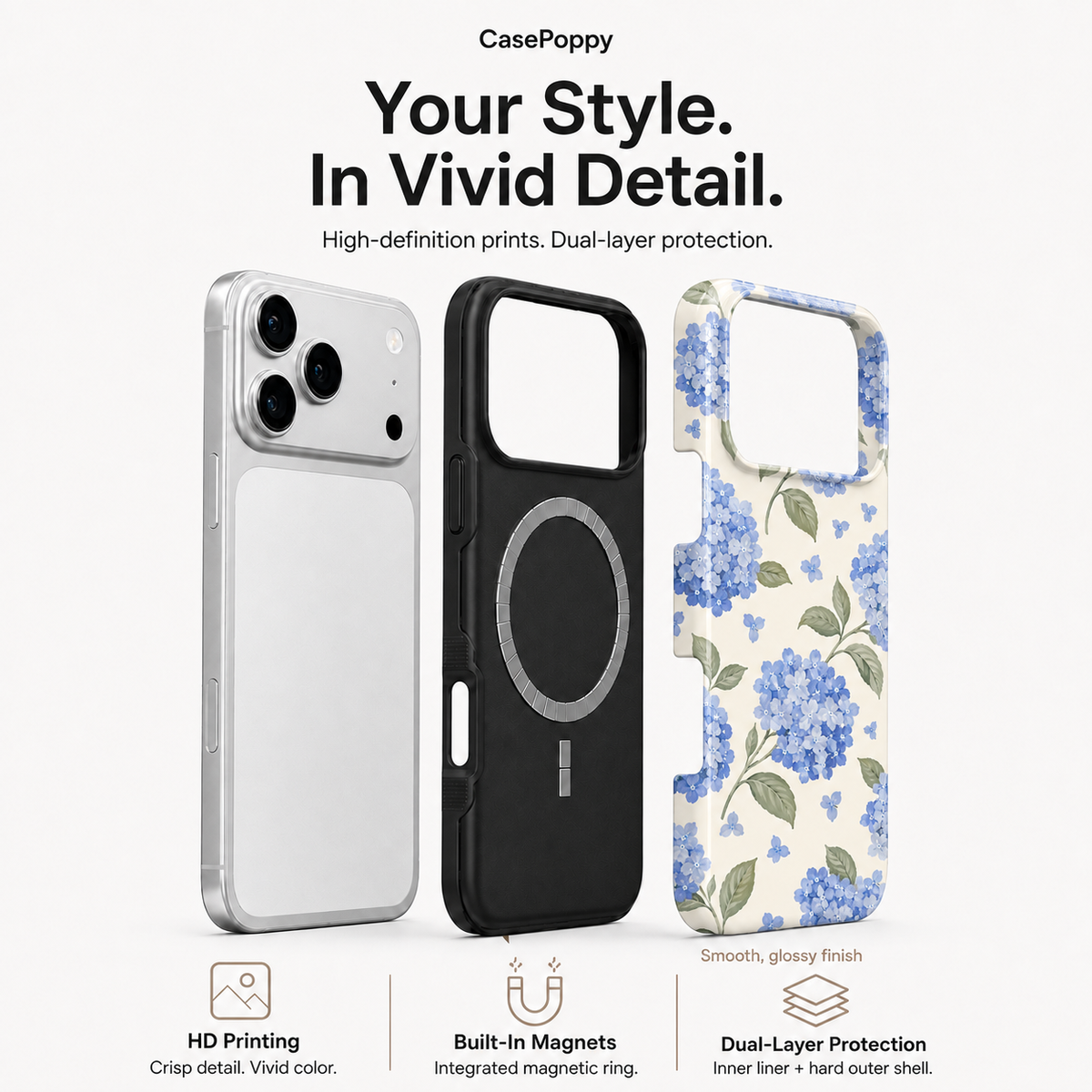Blue Reverie | Watercolor Hydrangea Phone Case