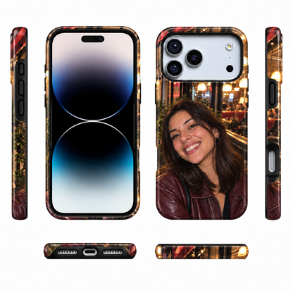 Café Lights Portrait B Phone Case