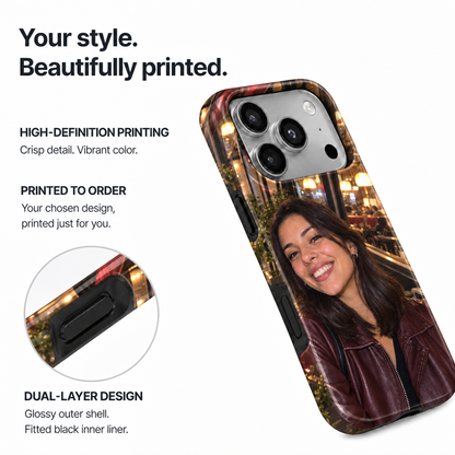 Café Lights Portrait B Phone Case