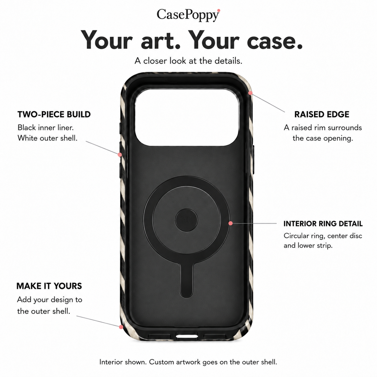 Wild Current | Black & Ivory Zebra Phone Case
