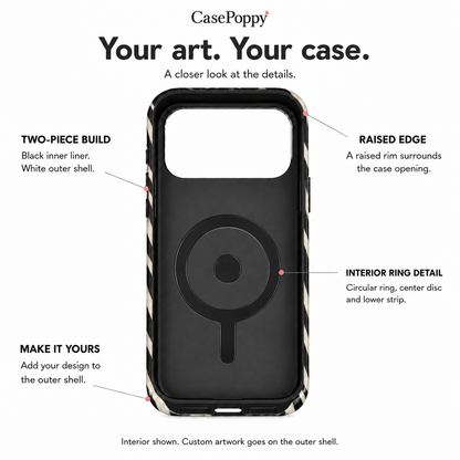 Wild Current | Black & Ivory Zebra Phone Case