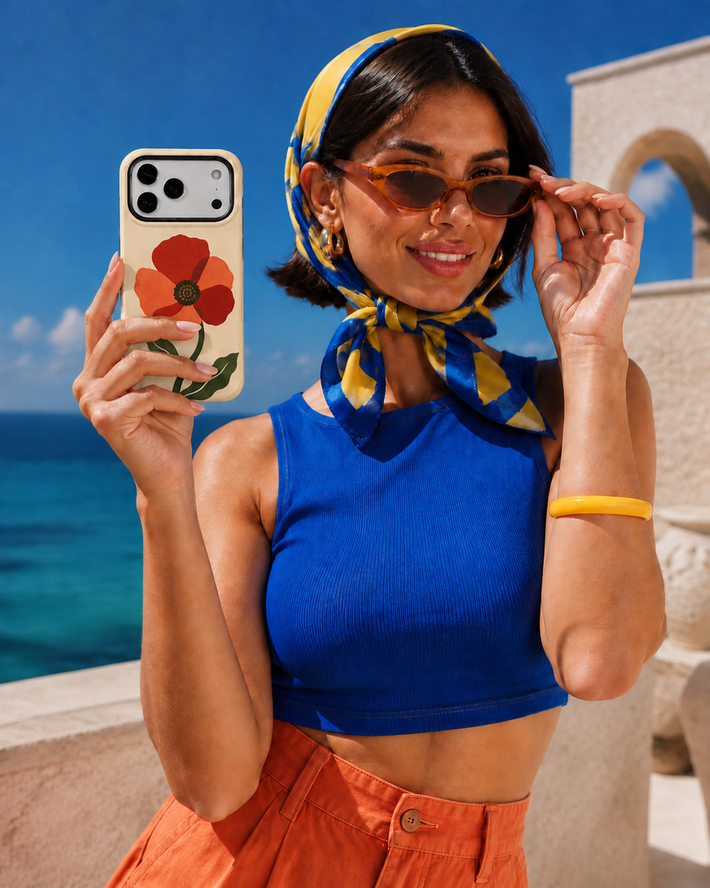 Poppy Flame | Red Floral Phone Case