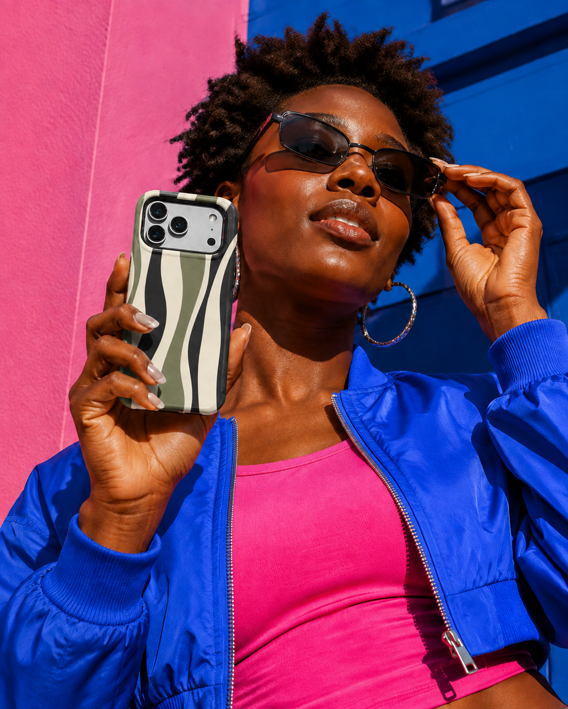 Olive Current | Olive Wavy Stripe Phone Case
