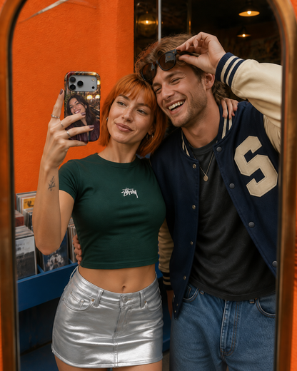 Café Lights Portrait B Phone Case