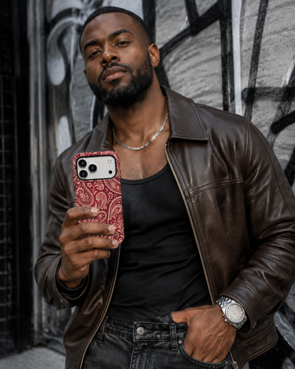 Merlot Paisley | Burgundy Botanical Phone Case