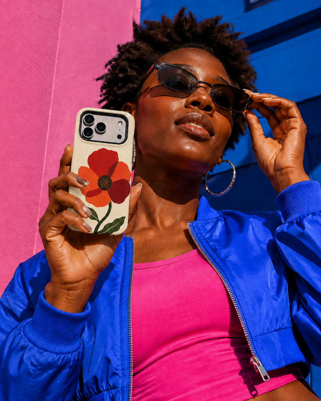 Poppy Flame | Red Floral Phone Case