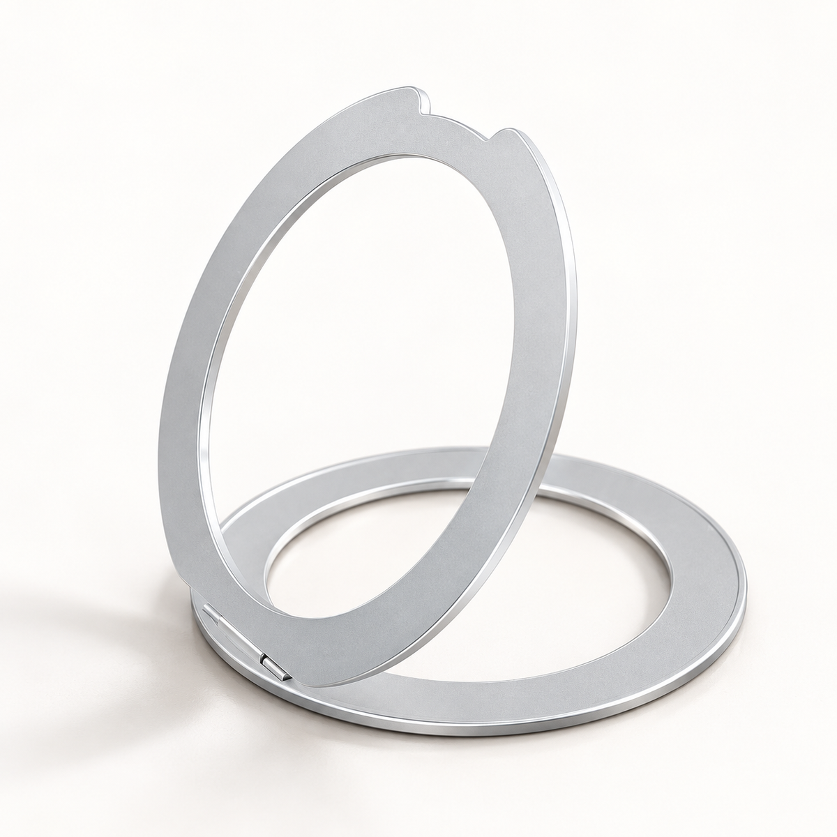 Orbit Fold | Silver Phone Ring Stand