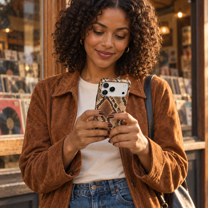 Rust Python | Earth-Tone Snakeskin Phone Case