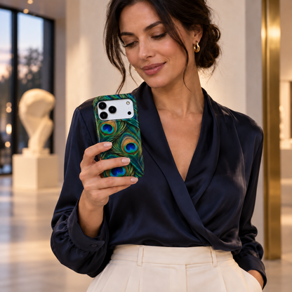 Emerald Eye | Peacock Feather Phone Case