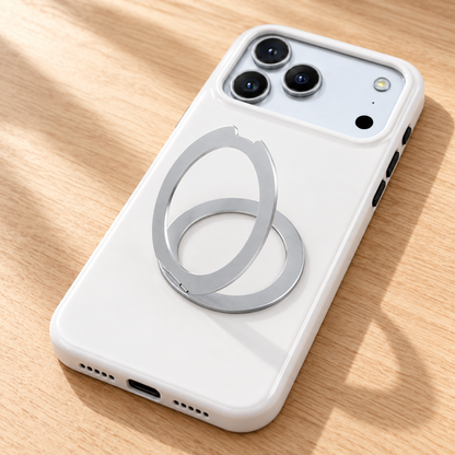 Orbit Fold | Silver Phone Ring Stand