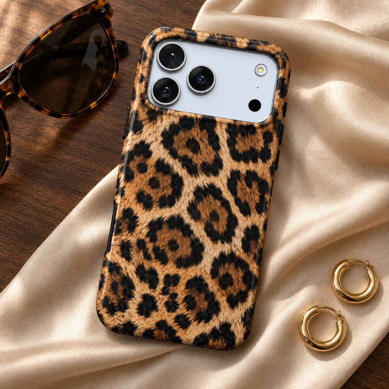 Savanna Fold | Golden Leopard Phone Case
