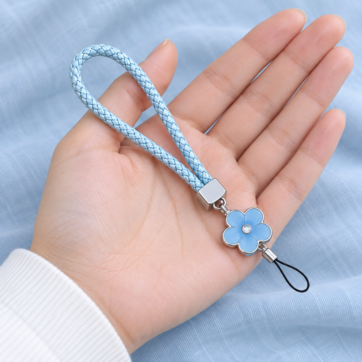 Blue Bloom | Flower Phone Wrist Strap