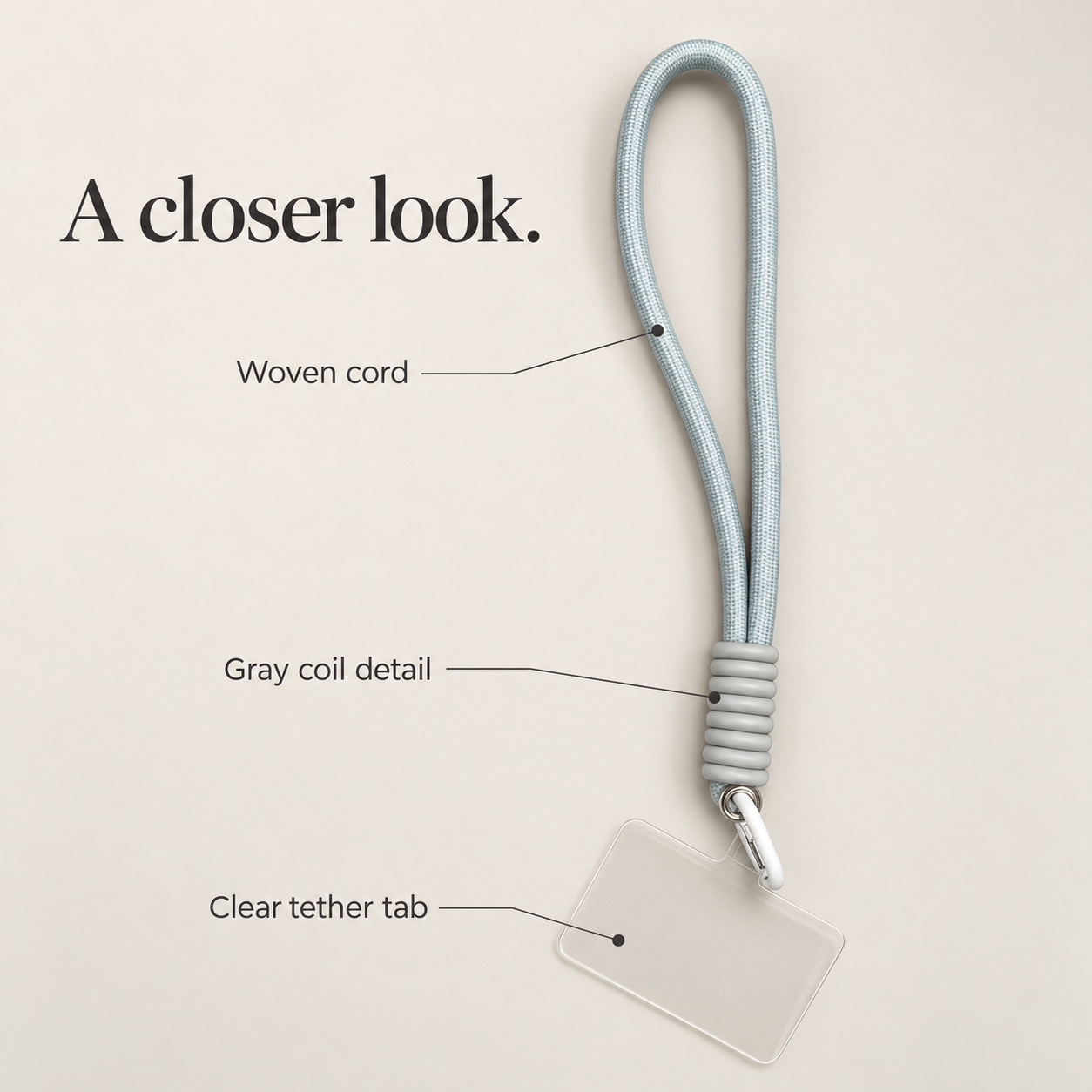 Mist Loop | Blue Phone Wrist Strap