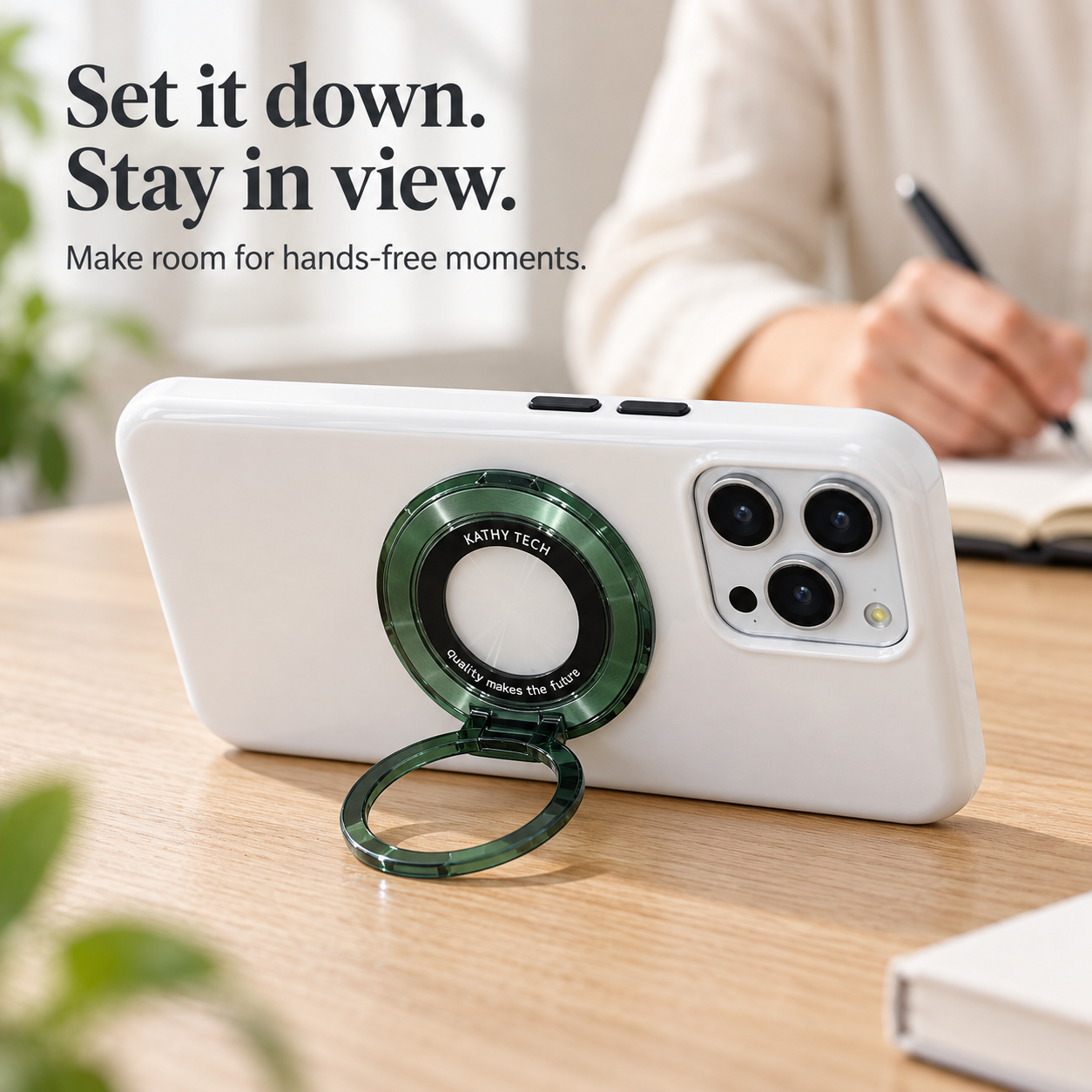 Groove Spin | Folding Phone Ring Stand