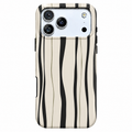 Inkline | Black & Cream Stripe Phone Case