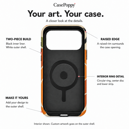 Pumpkin Moon | Geometric Jack-o'-Lantern Phone Case