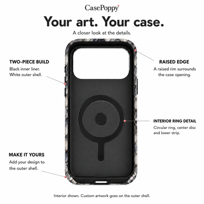 Silver Plume | Layered Scale Phone Case