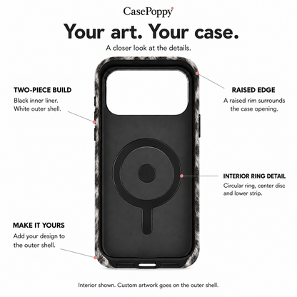 Shadow Pelt | Monochrome Shag Phone Case