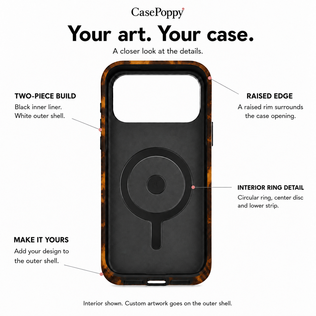 Molten Amber | Abstract Lava Phone Case