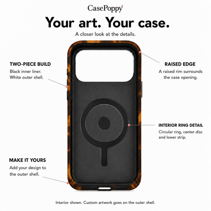 Molten Amber | Abstract Lava Phone Case