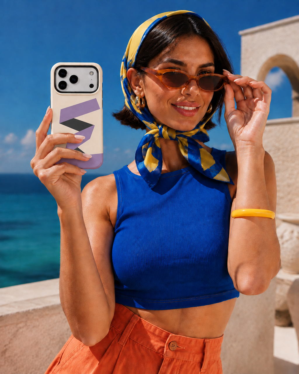 Lavender Fold | Purple Geometric Phone Case