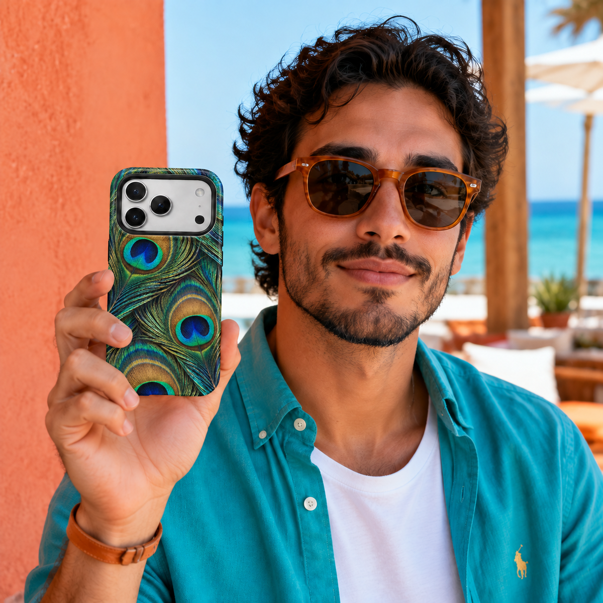 Emerald Eye | Peacock Feather Phone Case