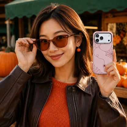 Blush Web | Pink Spiderweb Phone Case