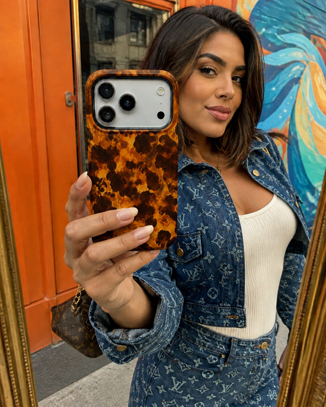 Molten Amber | Abstract Lava Phone Case