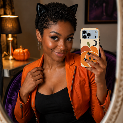 Pumpkin Moon | Geometric Jack-o'-Lantern Phone Case