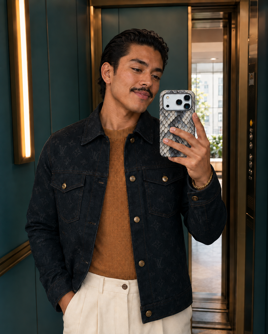 Silver Plume | Layered Scale Phone Case