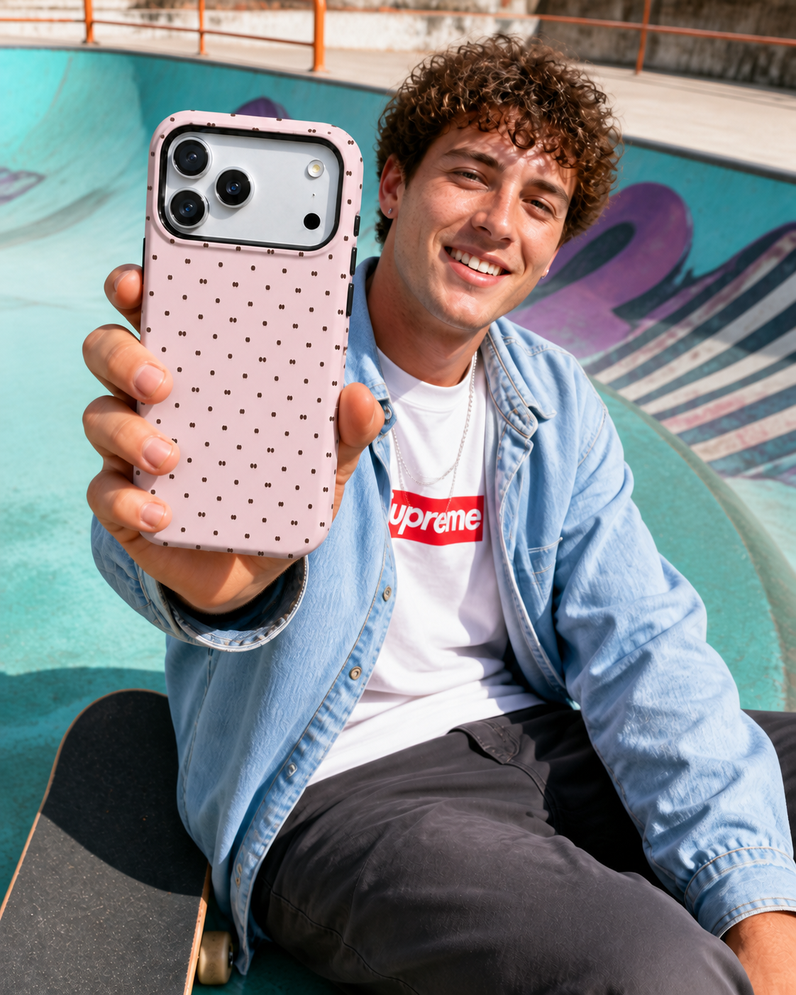 Blush Pebbles | Pink Dot Phone Case