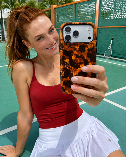 Molten Amber | Abstract Lava Phone Case