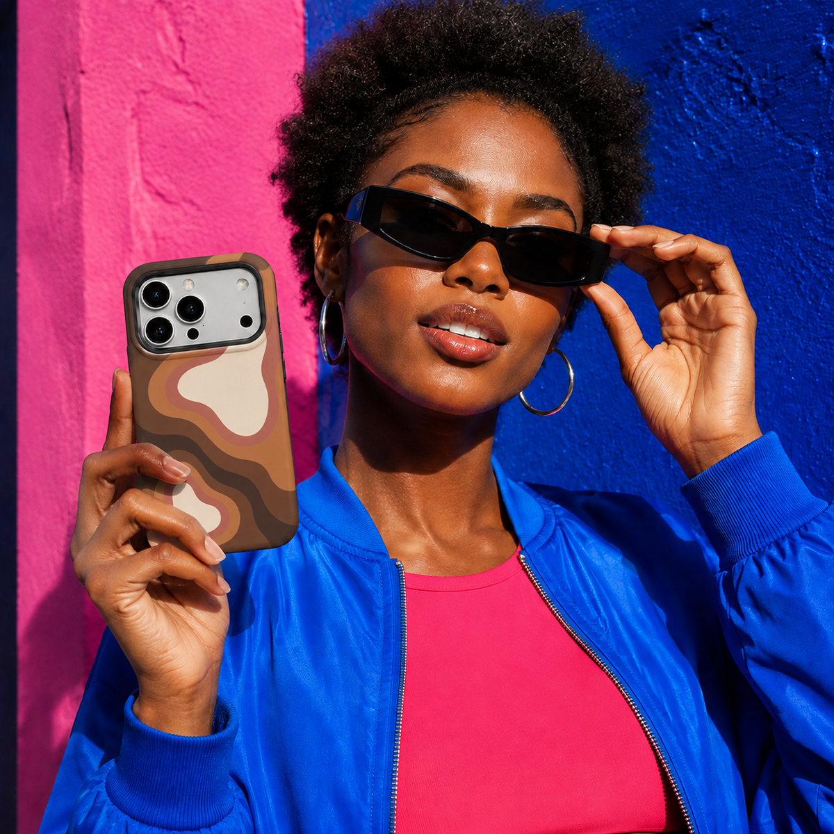 Canyon Echo | Earth-Tone Abstract Phone Case