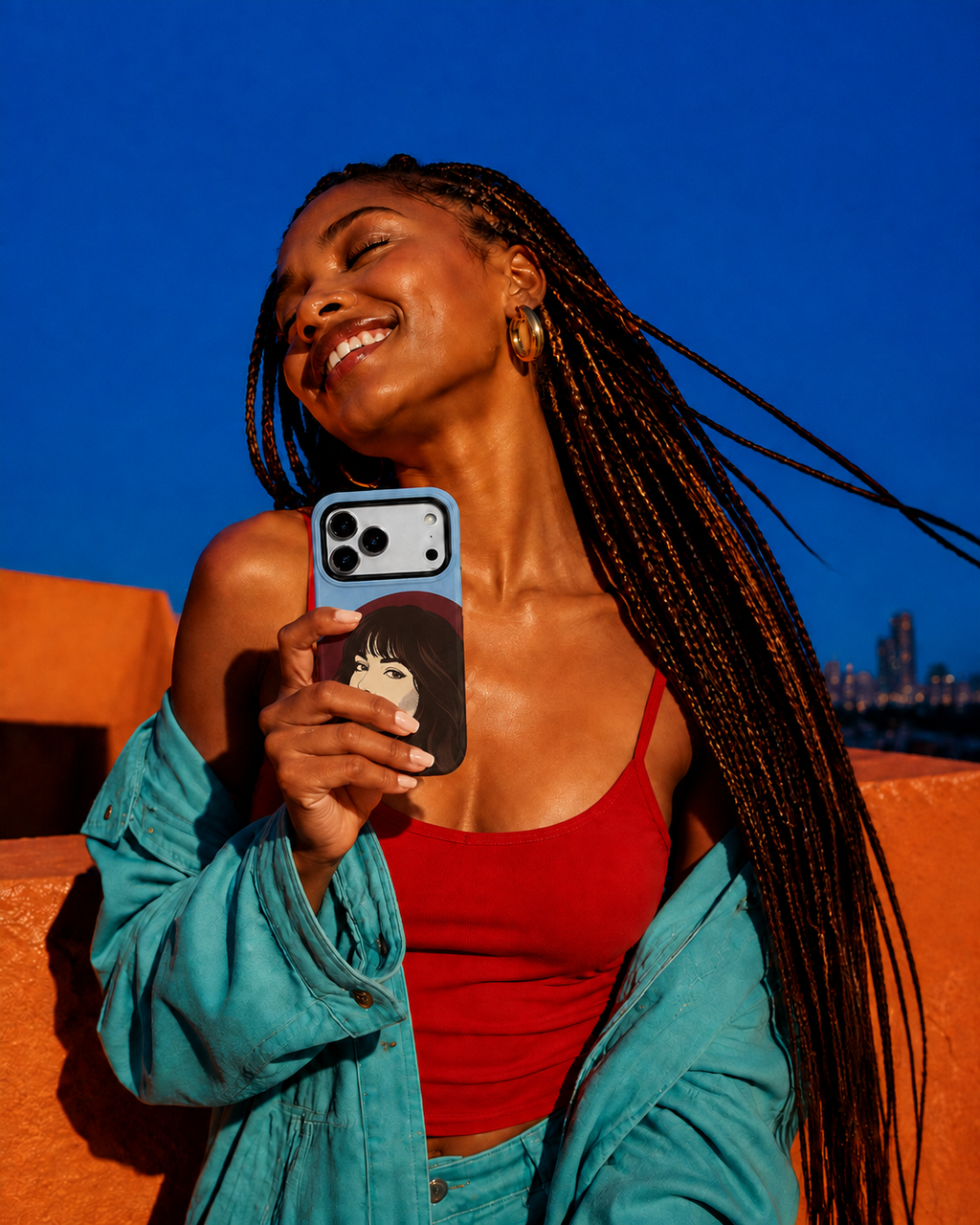 After Hours Muse | Retro Portrait Phone Case