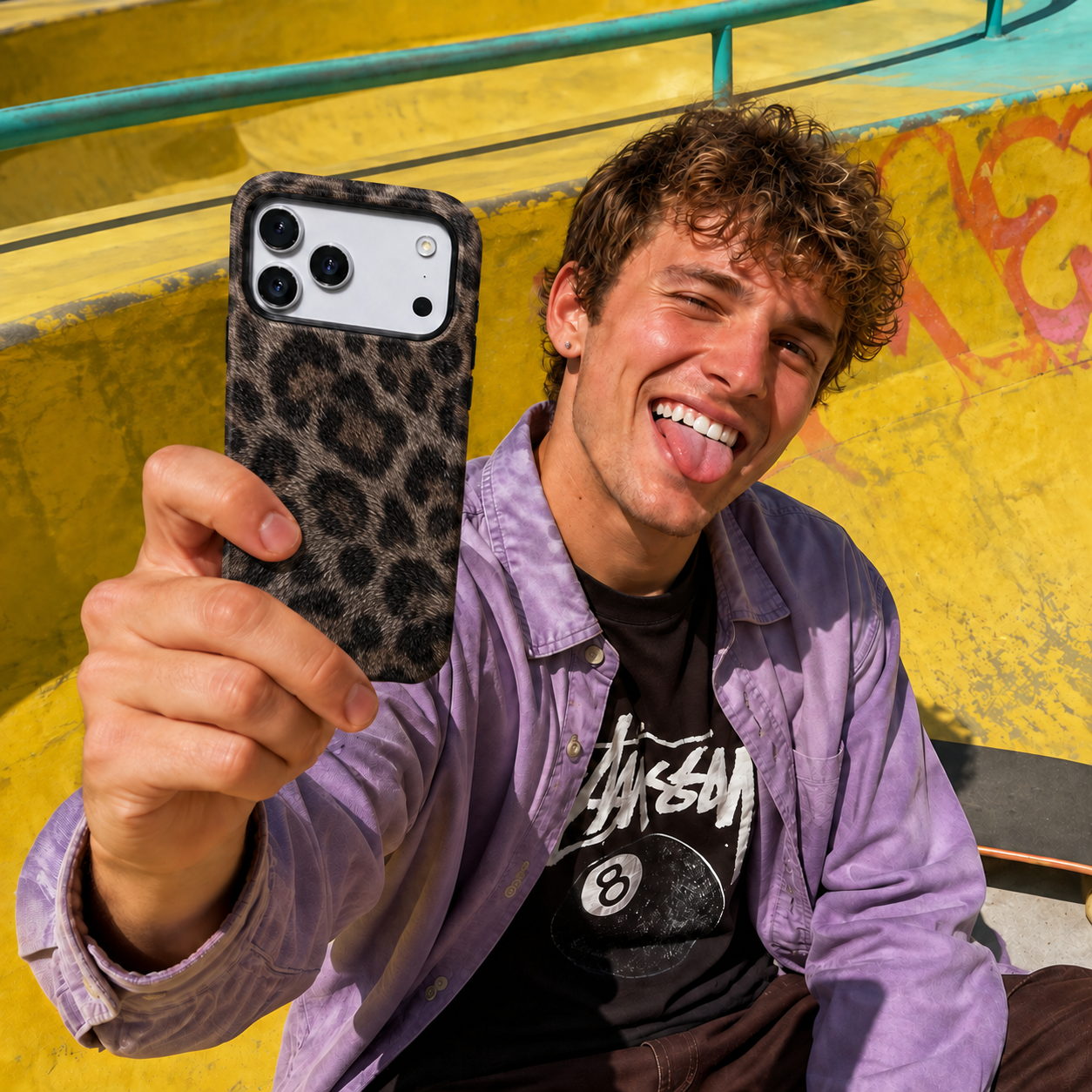 Night Prowl | Dark Leopard Phone Case