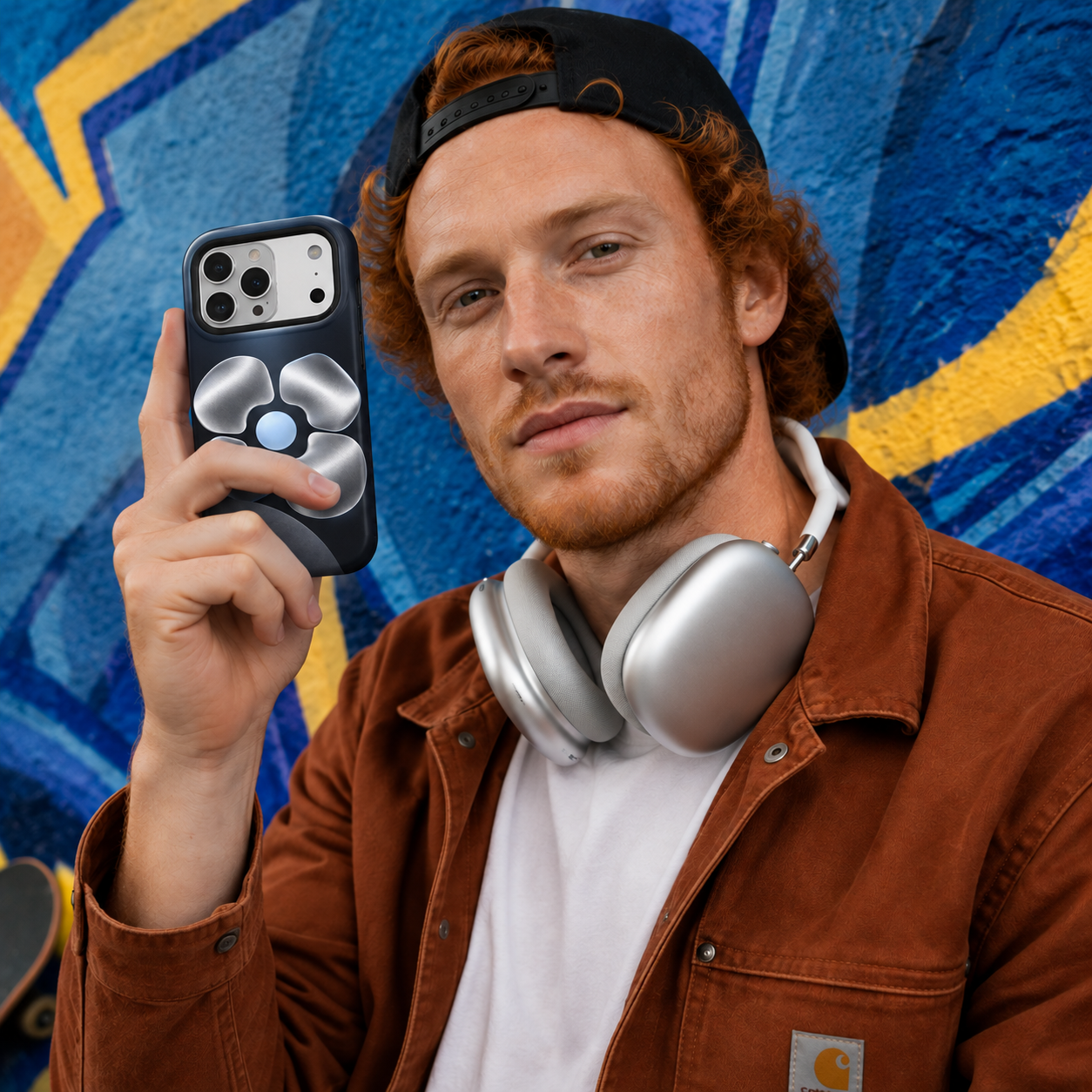 Chrome Bloom | Metallic Floral Phone Case