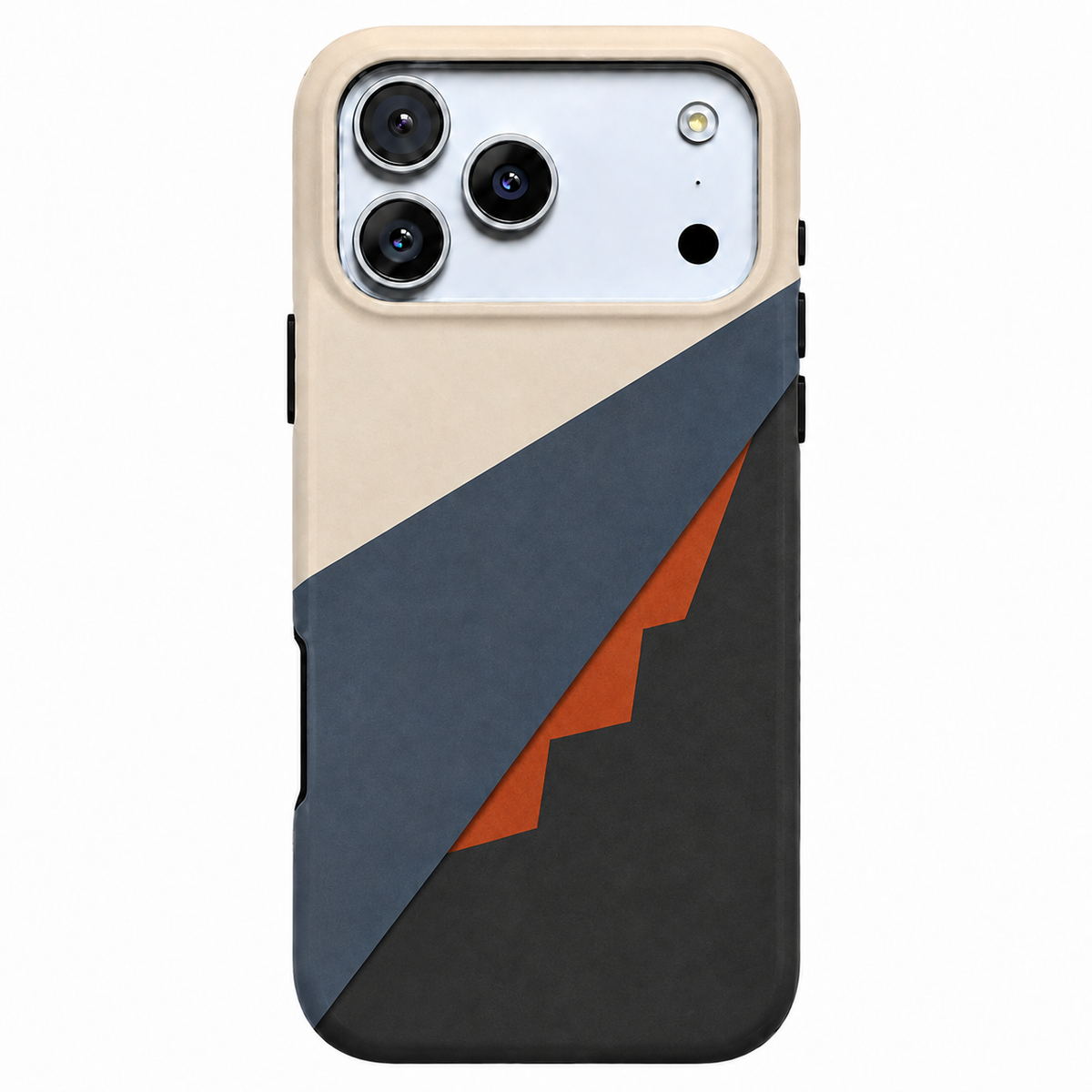 Cut Through | Navy Geometric Phone Case