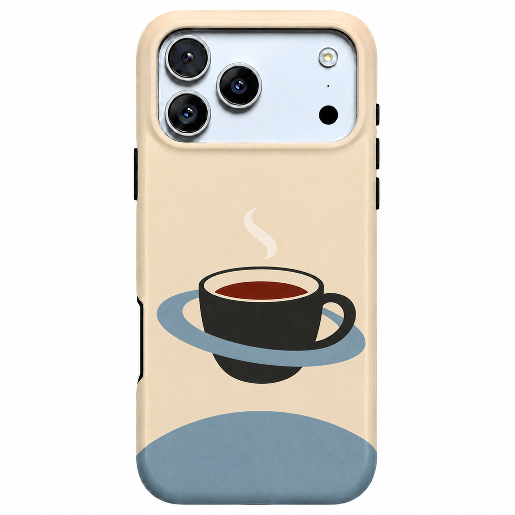 Coffee Orbit | Minimal Coffee Phone Case