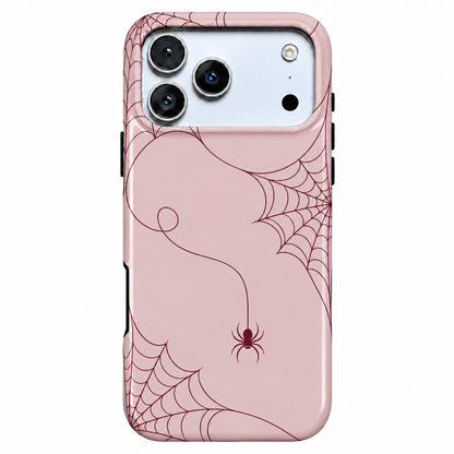 Blush Web | Pink Spiderweb Phone Case