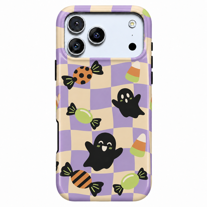 Candy Haunt | Checkerboard Ghost Phone Case